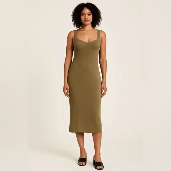 NWT The Drop Women's Sylvia Midi Sweater Dress Size Small (E3) - Picture 1 of 9